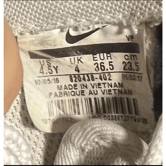 Nike Youth Air Force 1 Low LV8 820438-402 Purple Casual Shoes Sneakers Size 4.5Y - Picture 8 of 11